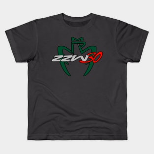 TunerTeez: ZZW30 "the Phoenix Returns" (electric green mica) Kids T-Shirt